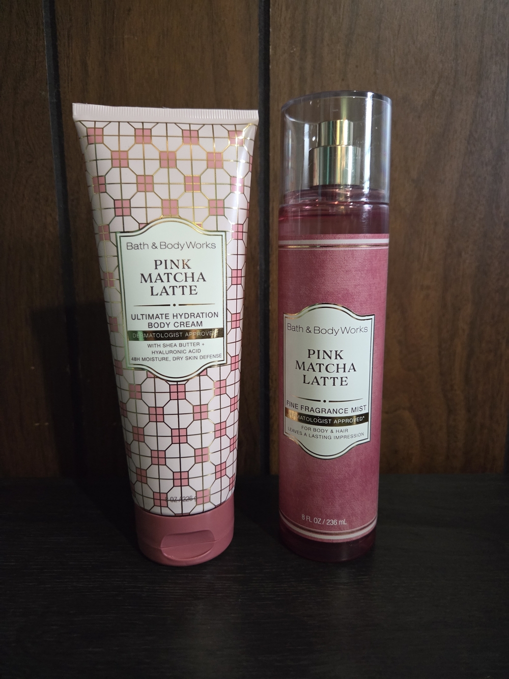 Bath & Body Works Pink Matcha Latte Body Cream & Fragrance Mist